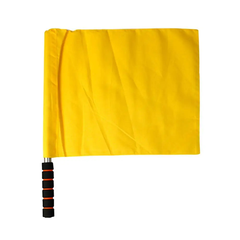 1Pcs Soccer Referee Flag Red White Yellow Blue Green Football Training Command