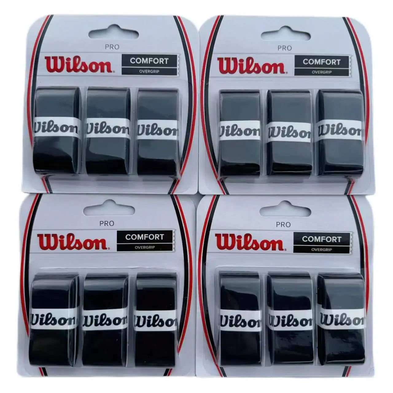 12PCS Wilson Tennis Overgrip – Sweat-Absorbing Grip Tape for Rackets