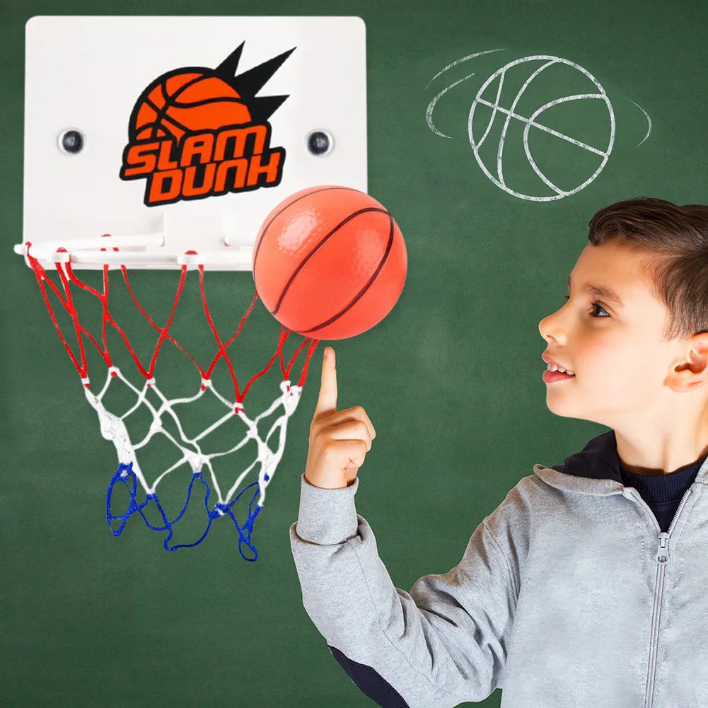 Mini Basketball Hoop Set Portable Basketball Hoop with Ball and Inflatable Pump Basketball Set