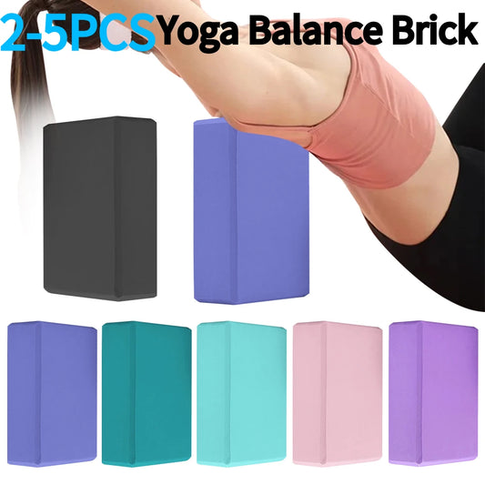 2-5PCS EVA Yoga Block Gym Training Blocks Moisture-Proof High Density Yoga Blocks