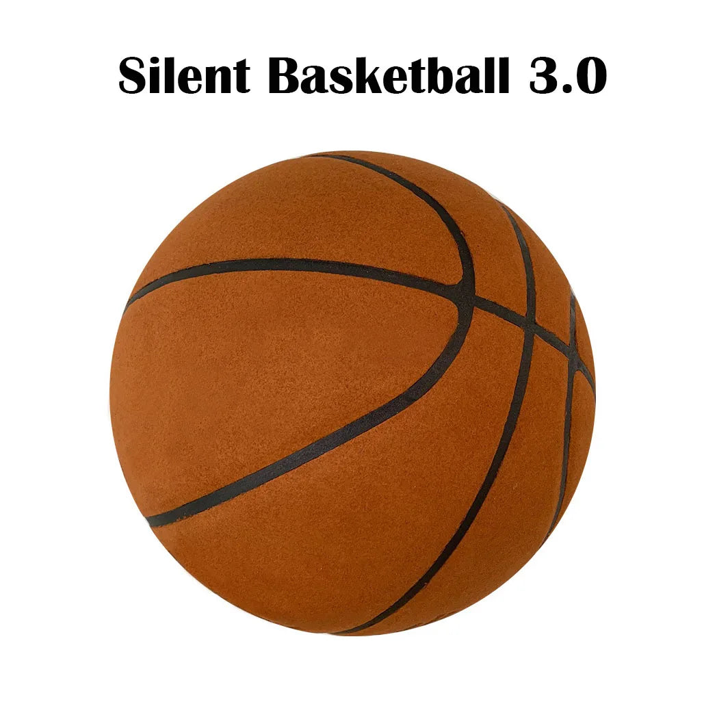 Silent Basketball Size 7#(29.5")6#/5# Dribbling Indoor Grooved Airless Foam