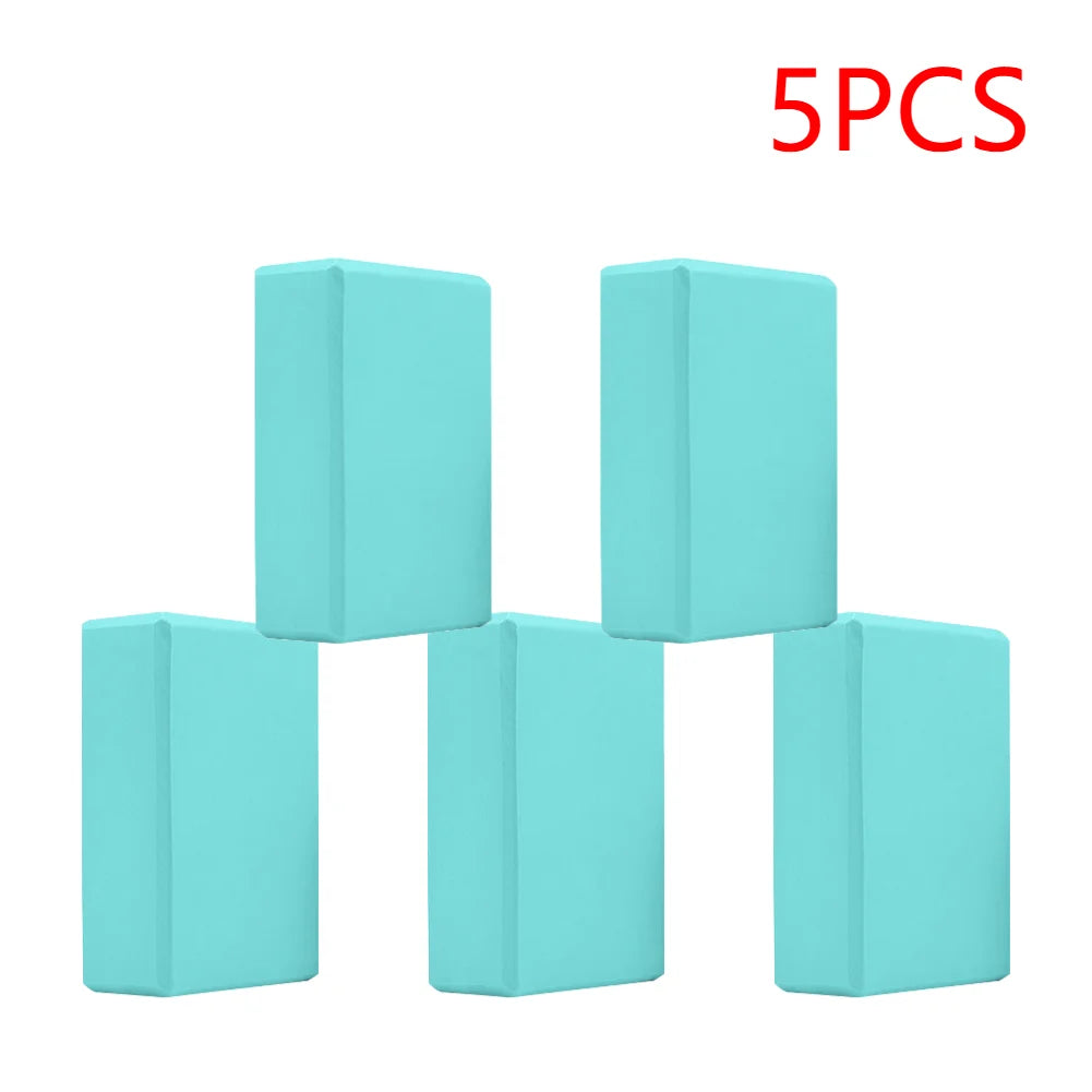 2-5PCS EVA Yoga Block Gym Training Blocks Moisture-Proof High Density Yoga Blocks