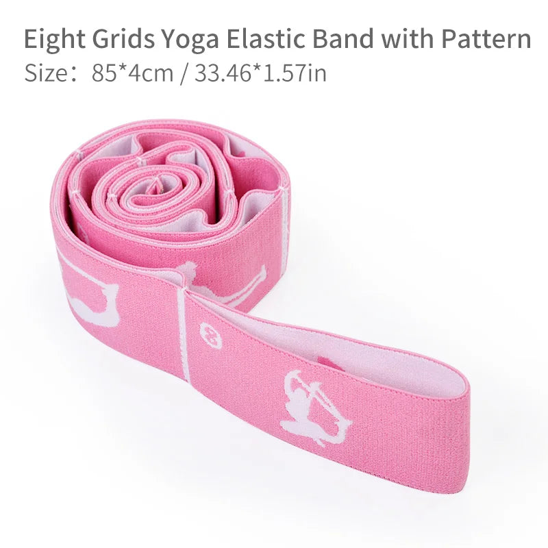 Multi-Functional Slimming Resistance Bands Yoga Strap Elastic Band 8/10/12 Grids