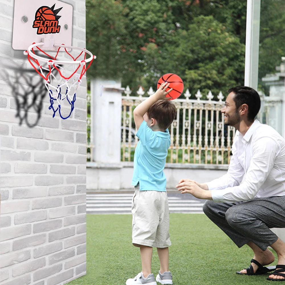 1-5Set Mini Basketball Hoop Set With Ball And Inflatable Kids Funny Game