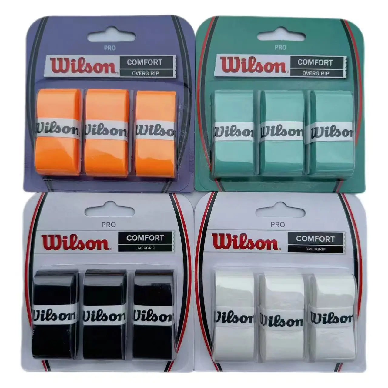 12PCS Wilson Tennis Overgrip – Sweat-Absorbing Grip Tape for Rackets