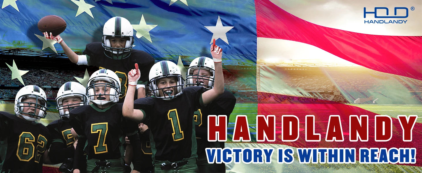 HANDLANDY Youth American Football Gloves for Boys Girls