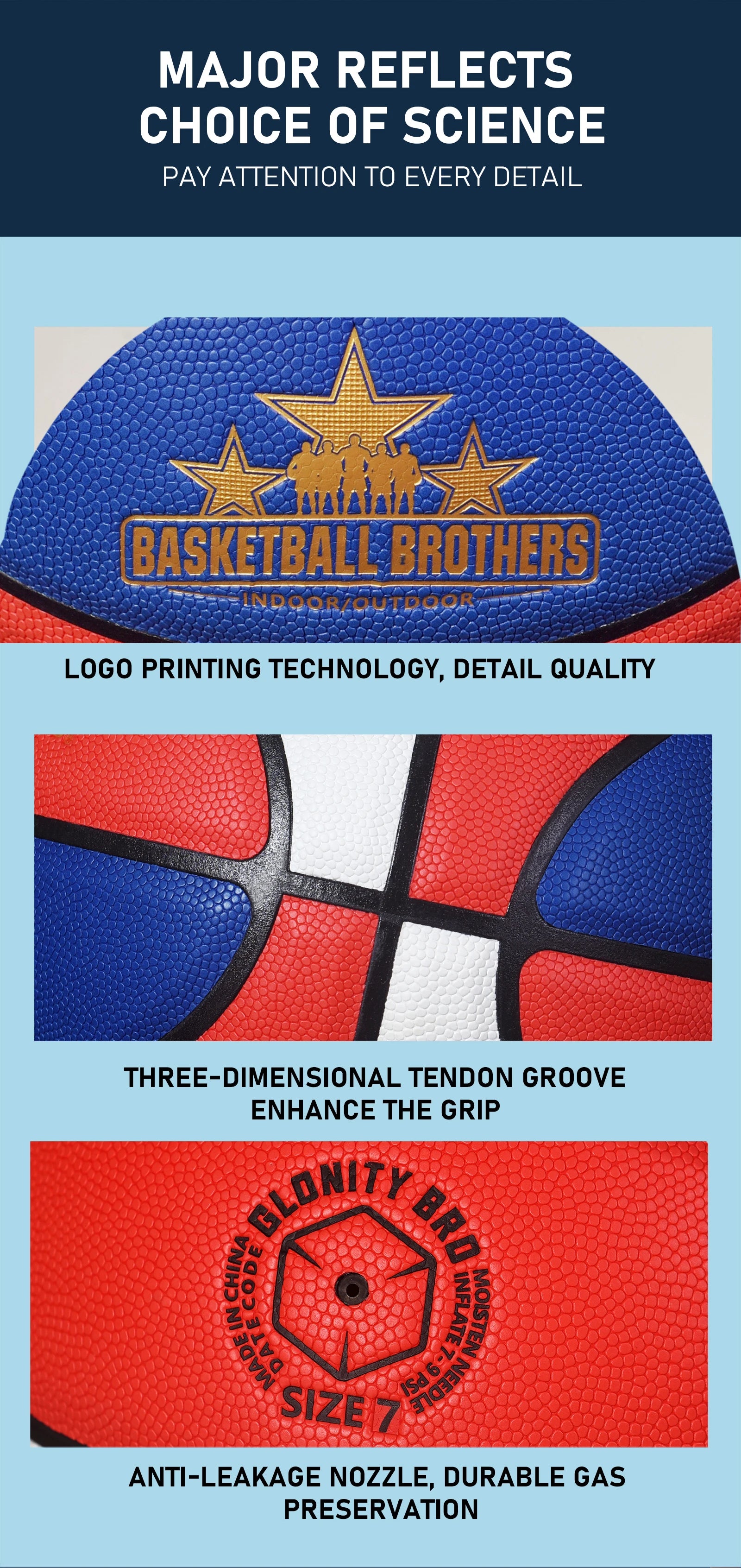 Size 6/7 Training Game Basketball Official Competition Standard Ball