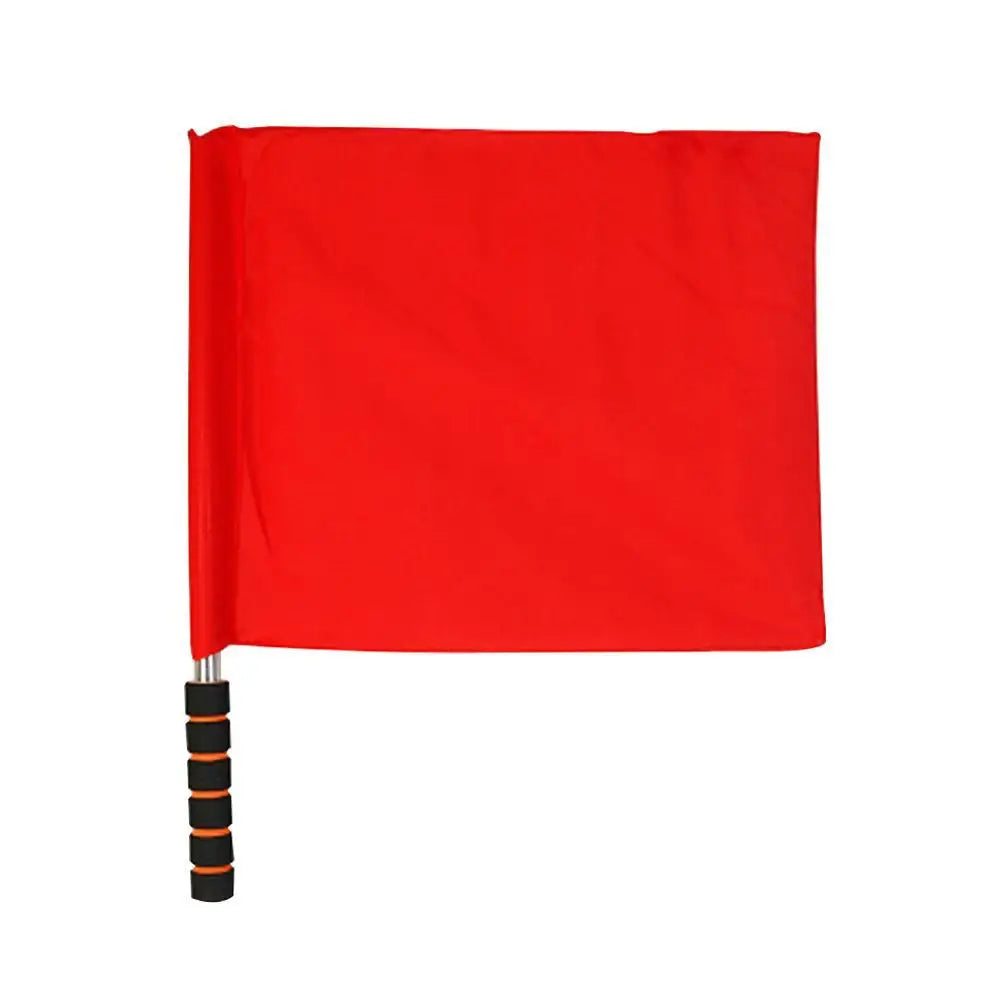 1Pcs Soccer Referee Flag Red White Yellow Blue Green Football Training Command