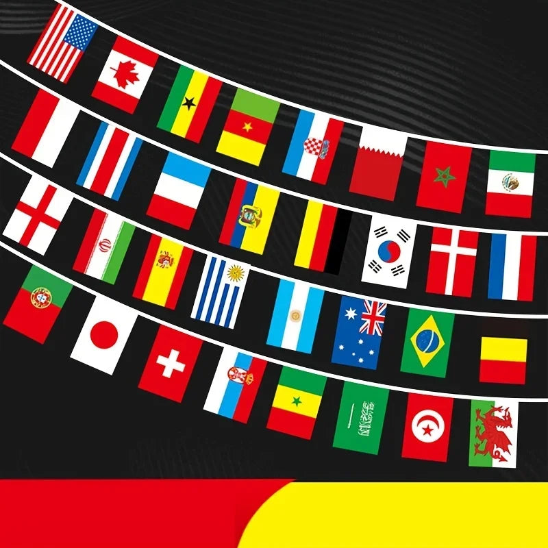 1Set 32 flags String Flag Countries Around The World