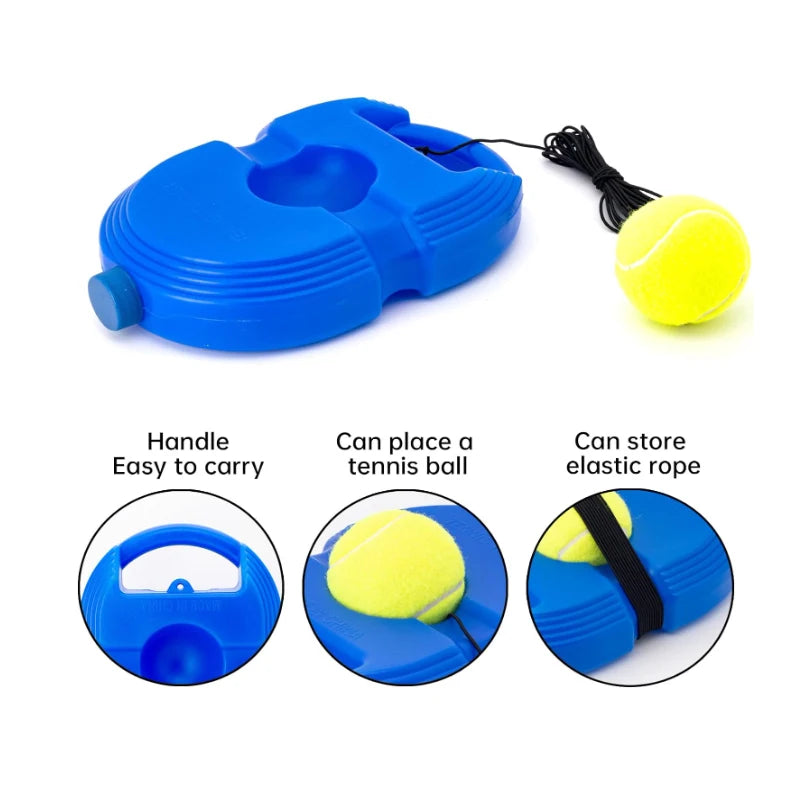 Heavy Duty Tennis Training Aids Base With Elastic Rope Ball Practice