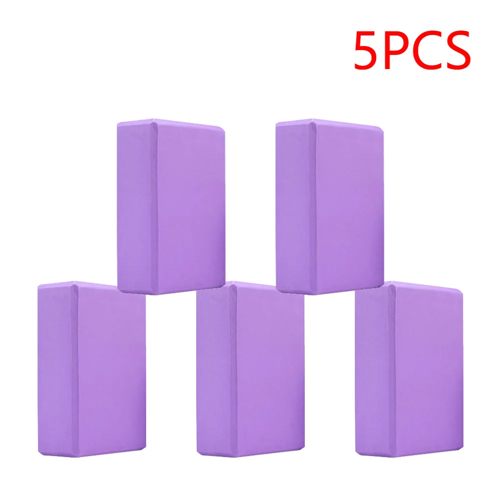 2-5PCS EVA Yoga Block Gym Training Blocks Moisture-Proof High Density Yoga Blocks