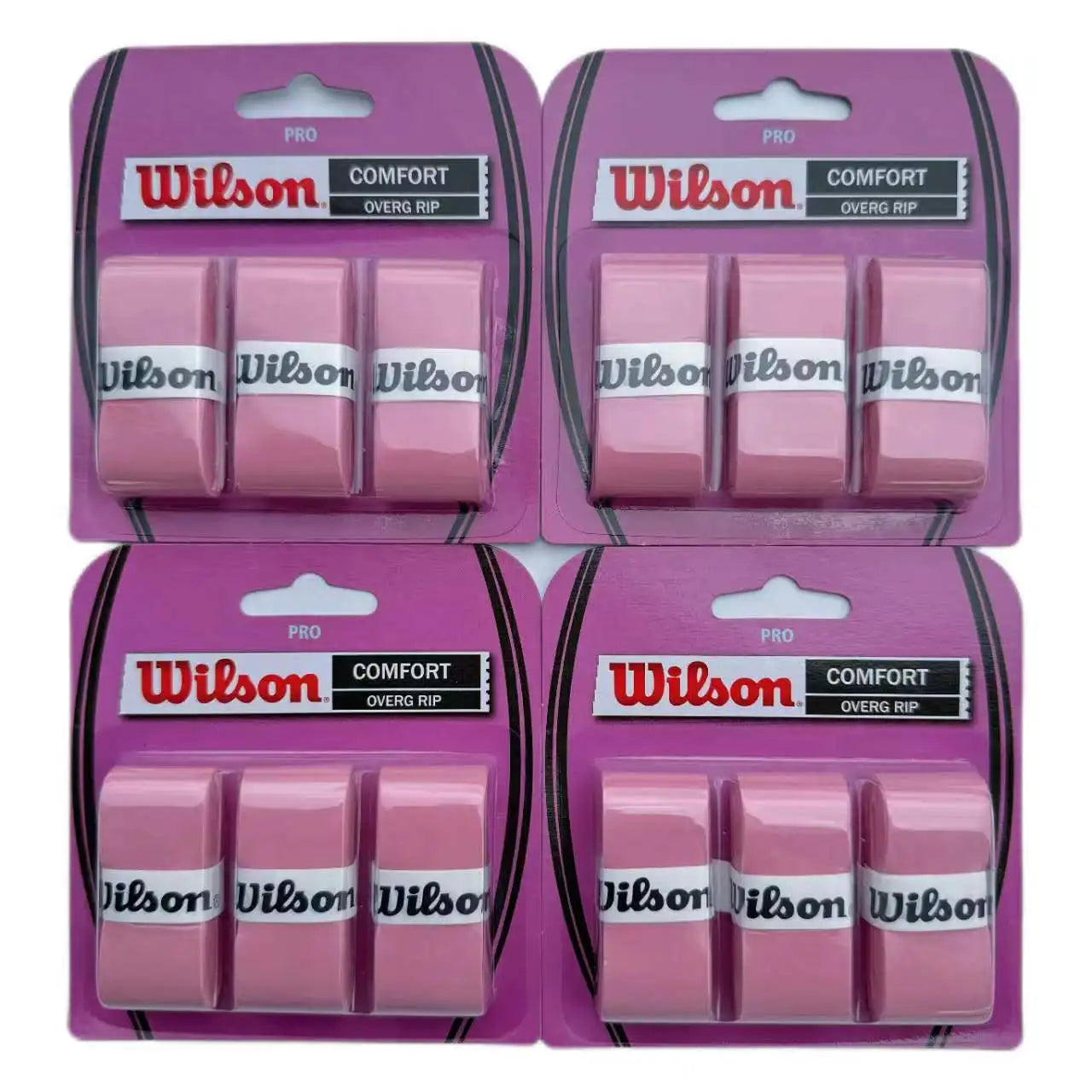 12PCS Wilson Tennis Overgrip – Sweat-Absorbing Grip Tape for Rackets
