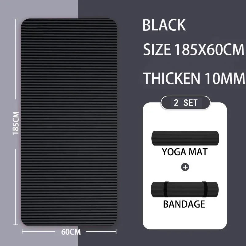15mm Thick Yoga Mat Anti Slip Environmental Sports Fitness Mat