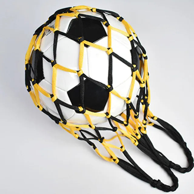 Sports Ball Holder Youth Football Self Trainer Football Net Bag Sports Mesh Equipment