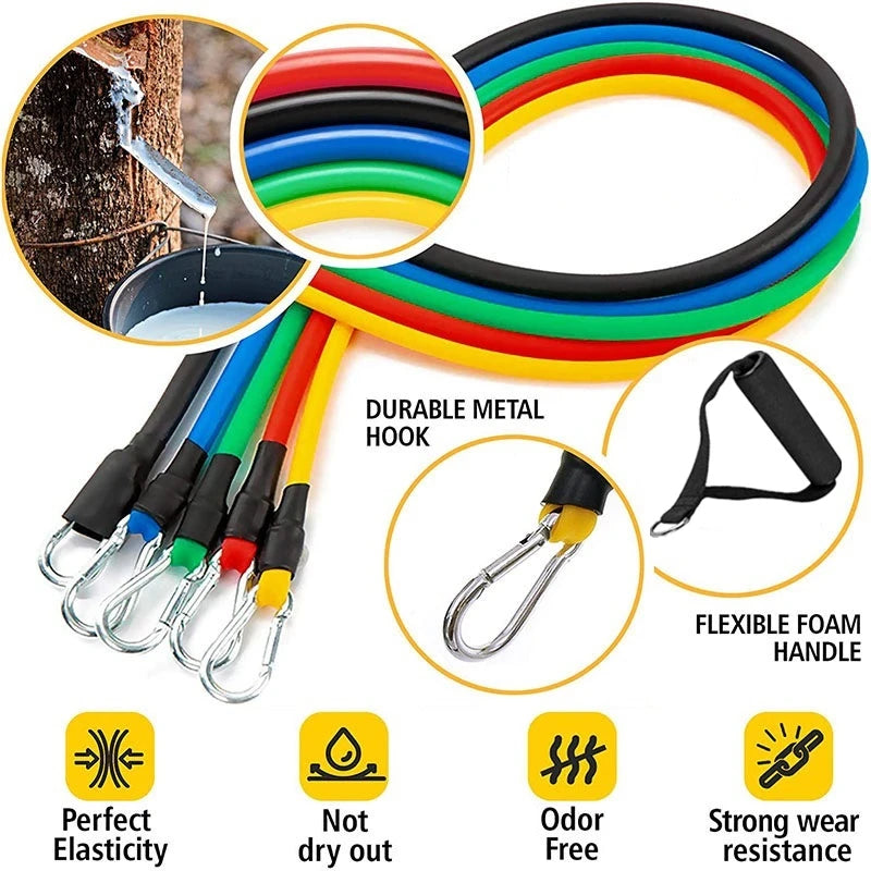11pcs/Set Pull Rope, Resistance Bands
