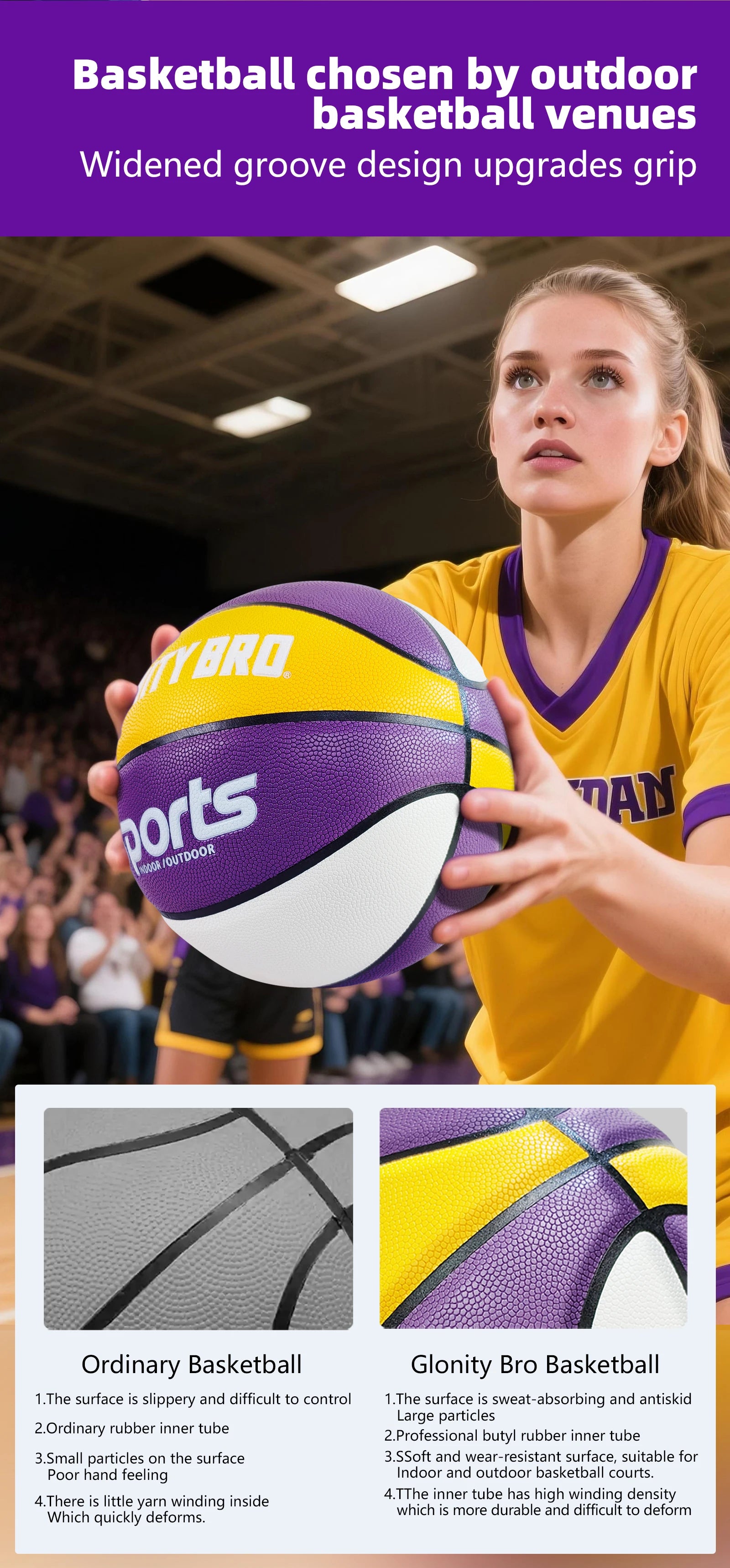 Basketball Size 5 6 7 Outdoor Indoor Training Match Game Team Balls
