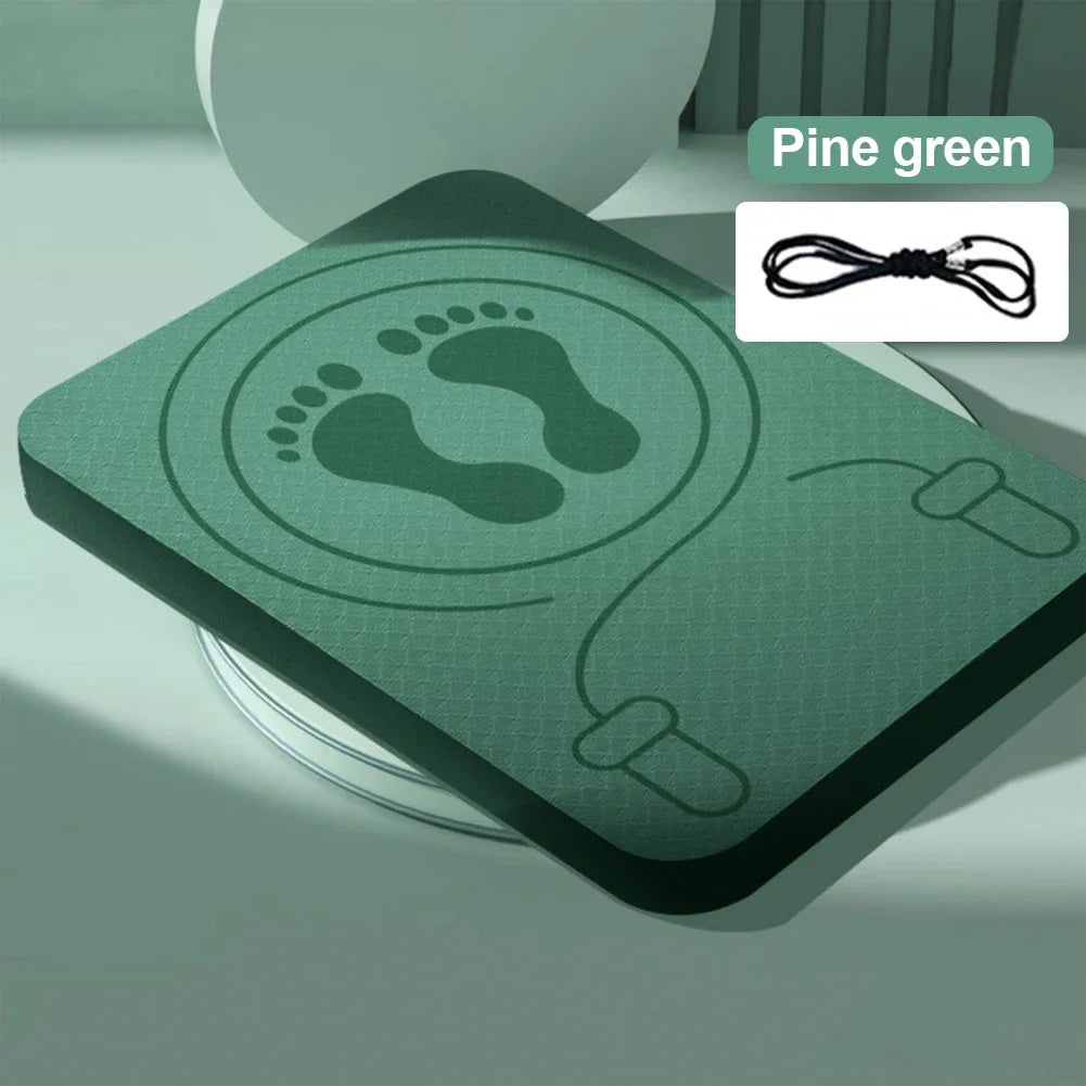 Professional Yoga Mat Indoor Shock Absorption Non-Slip Sound Insulation Cordless Skipping Mat Sports Weight Loss Fitness Cushion