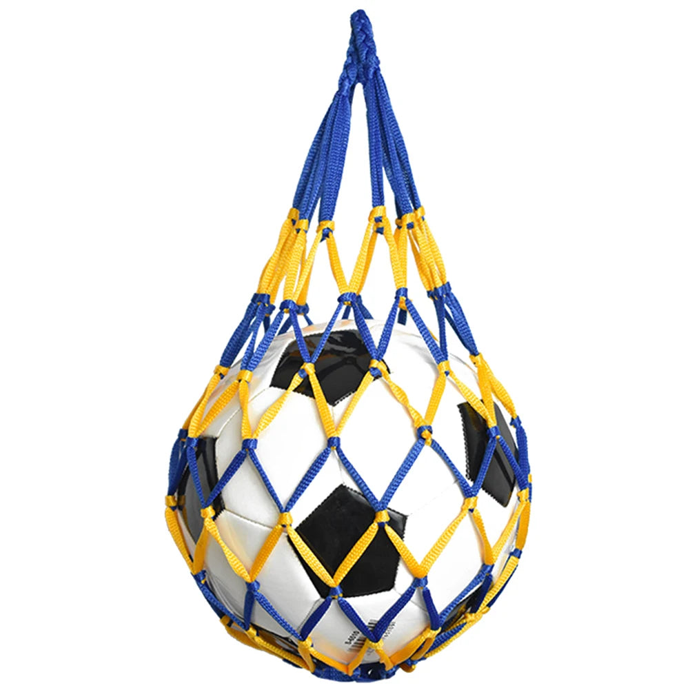 Sports Ball Holder Youth Football Self Trainer Football Net Bag Sports Mesh Equipment