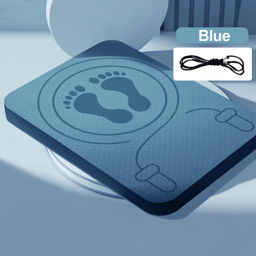 Professional Yoga Mat Indoor Shock Absorption Non-Slip Sound Insulation Cordless Skipping Mat Sports Weight Loss Fitness Cushion