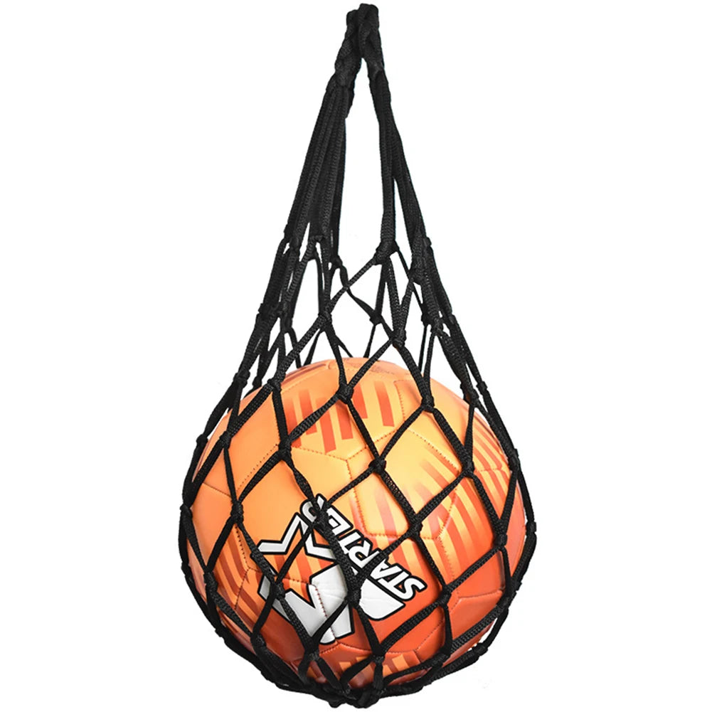 Sports Ball Holder Youth Football Self Trainer Football Net Bag Sports Mesh Equipment