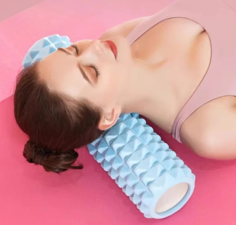 Yoga Muscle Relaxer Foam Roller Stick Fitness Lean Legs Roller Wheel Massage Roller