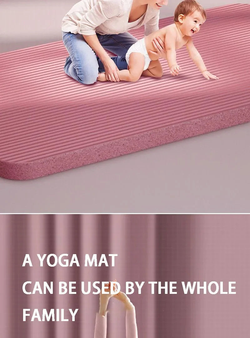 15mm Thick Yoga Mat Anti Slip Environmental Sports Fitness Mat
