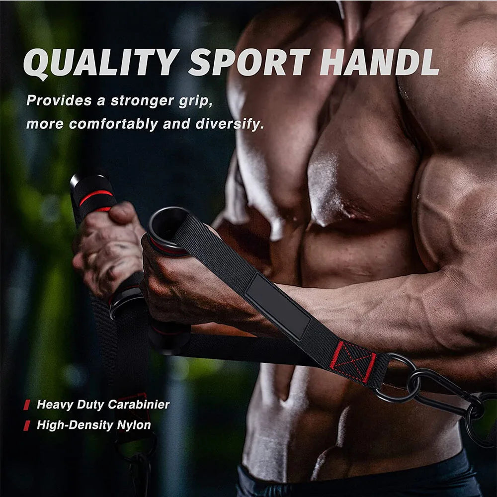 Triceps Lowering Rope Face Pull Handles Push Pull Down Cord