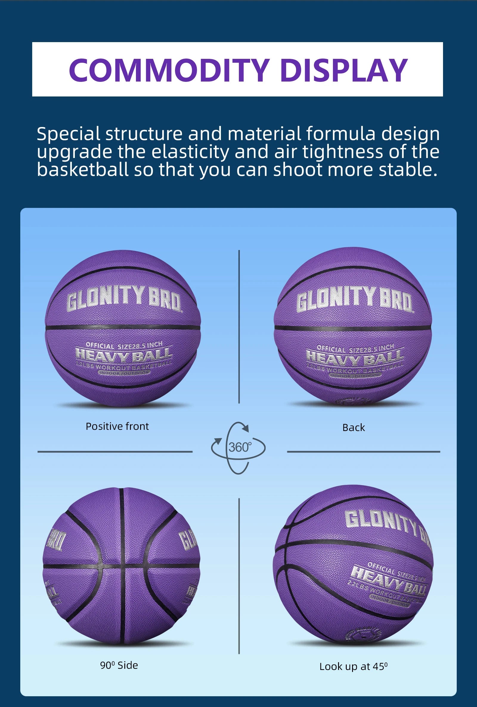 Weighted Training Basketball Women 2.2LBS/28.5'' Adult 3LBS/29.5'' Size6/7 Help