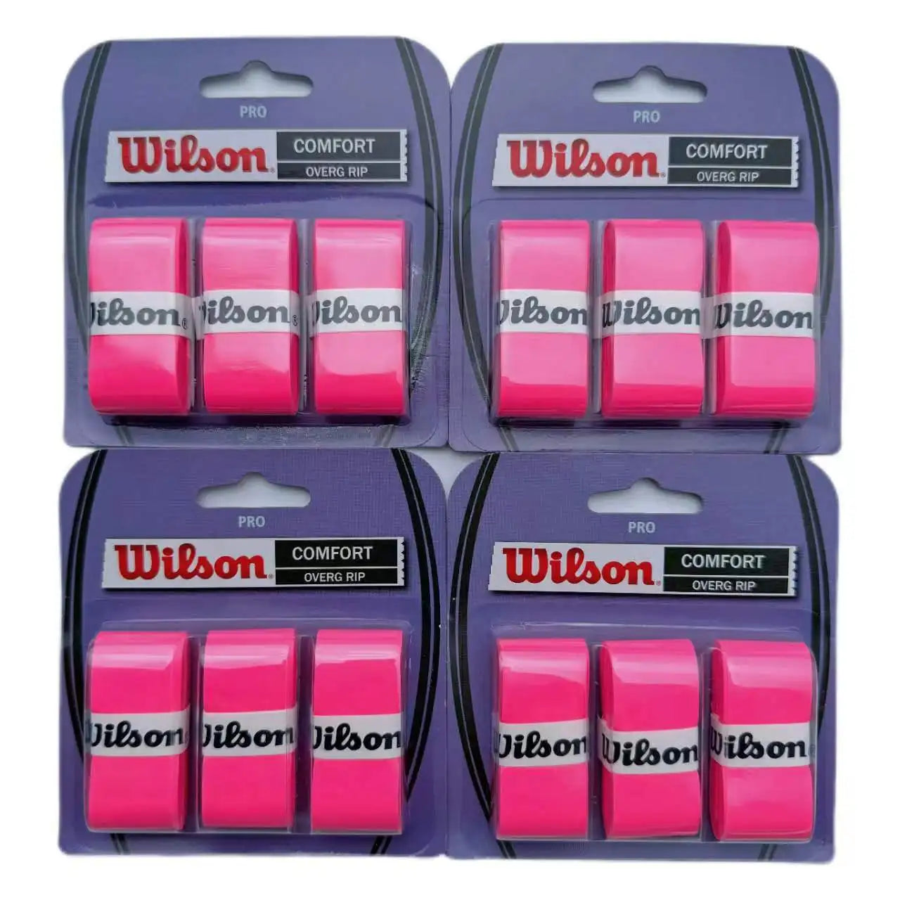 12PCS Wilson Tennis Overgrip – Sweat-Absorbing Grip Tape for Rackets