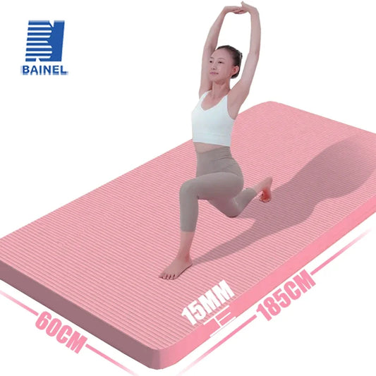 15mm Thick Yoga Mat Anti Slip Environmental Sports Fitness Mat