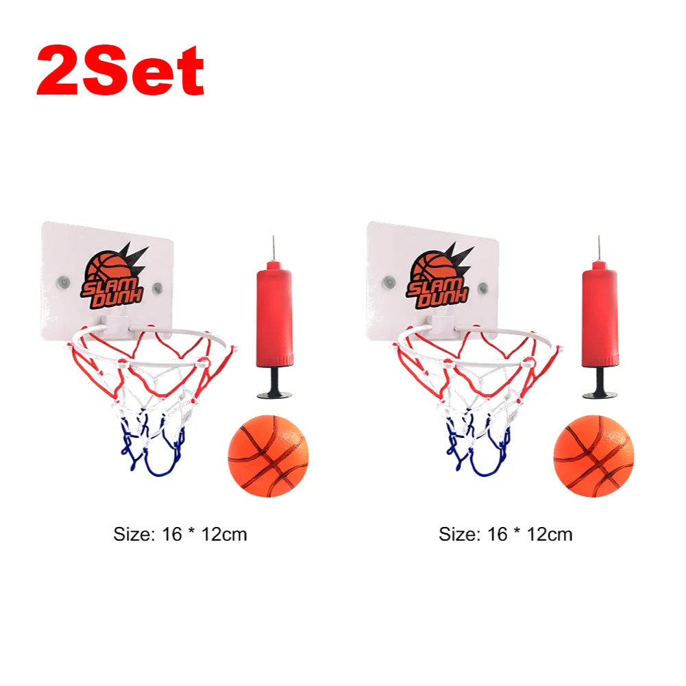 1-5Set Mini Basketball Hoop Set With Ball And Inflatable Kids Funny Game