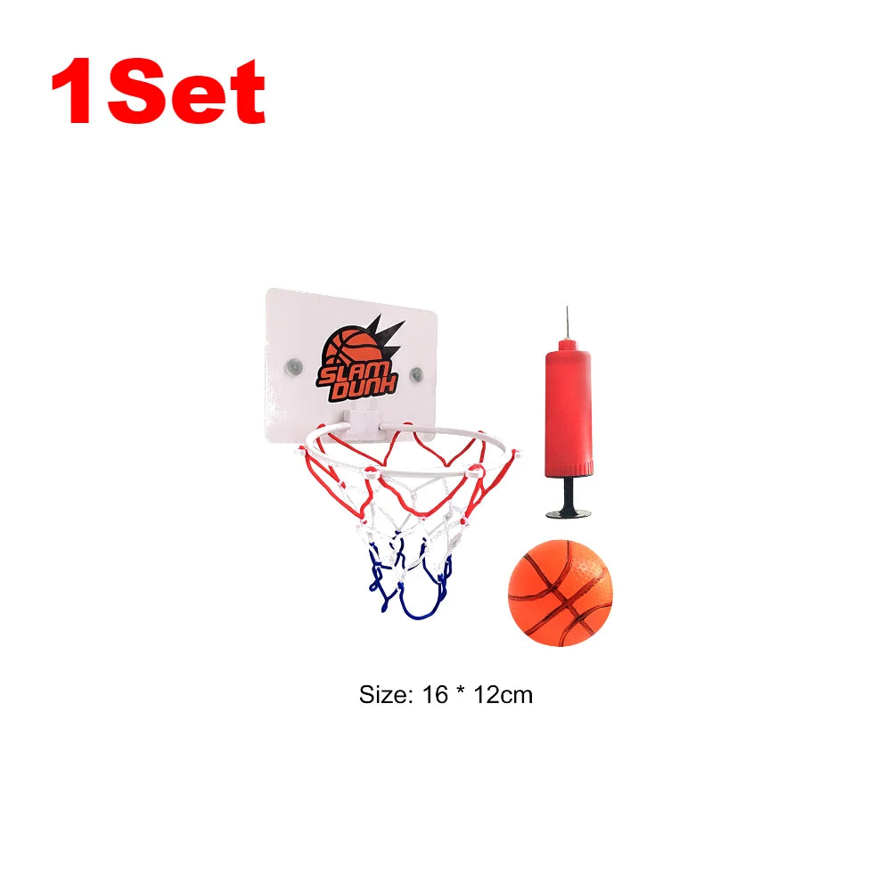 1-5Set Mini Basketball Hoop Set With Ball And Inflatable Kids Funny Game