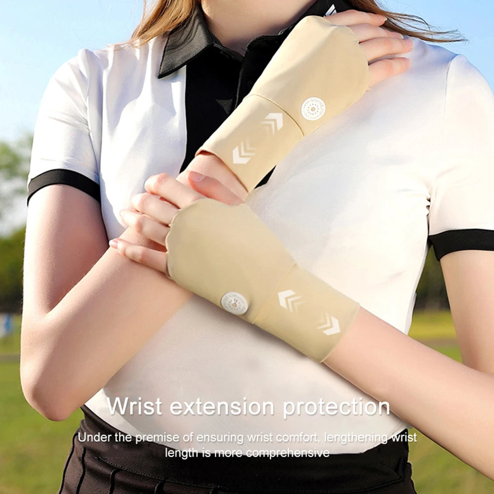 Women Protector Golf Gloves Cool Breathable Sun UV Protector Golf Glove