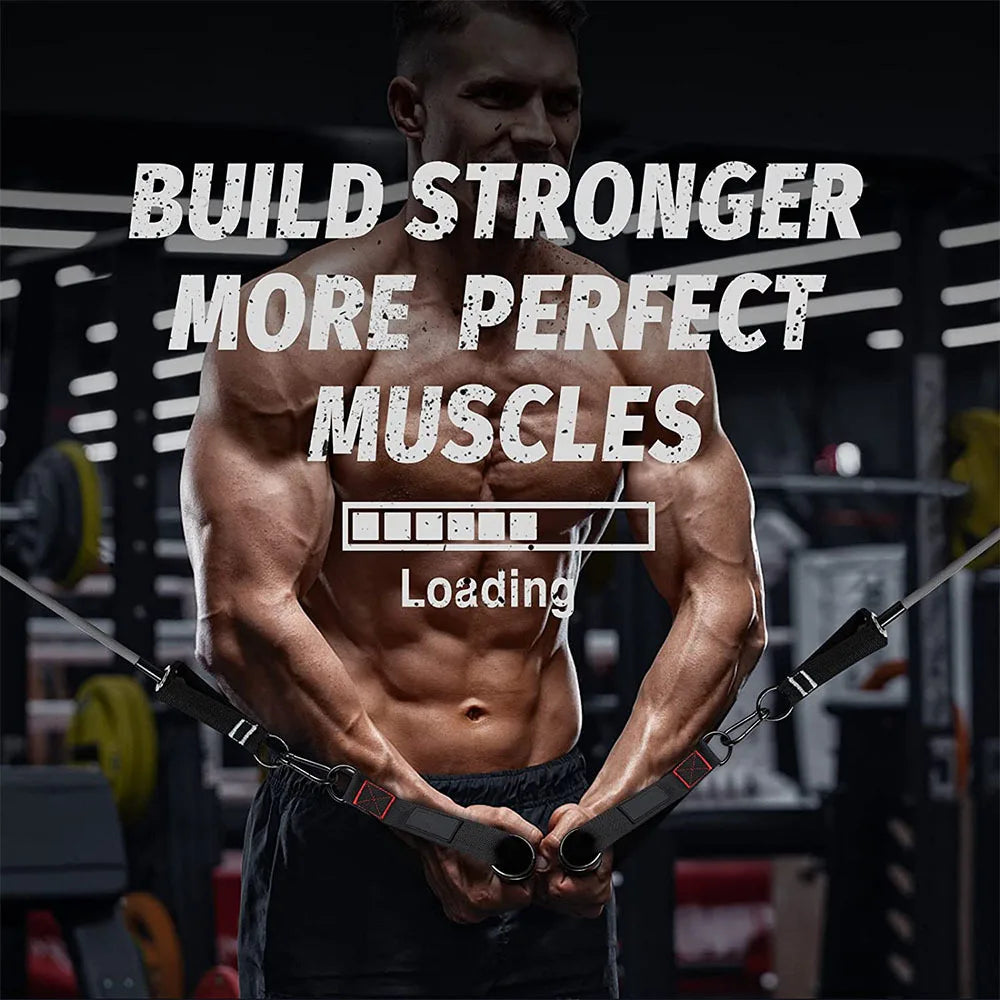 Triceps Lowering Rope Face Pull Handles Push Pull Down Cord