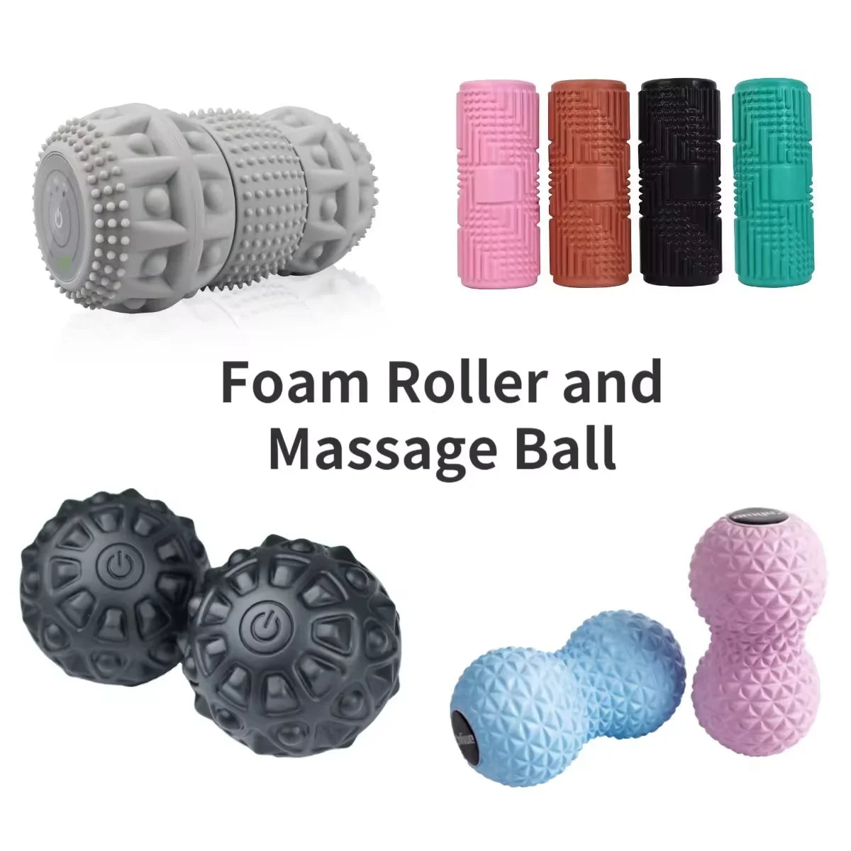 Basics High-Density Foam Roller Round Shape for Yoga, Exercise & Recovery