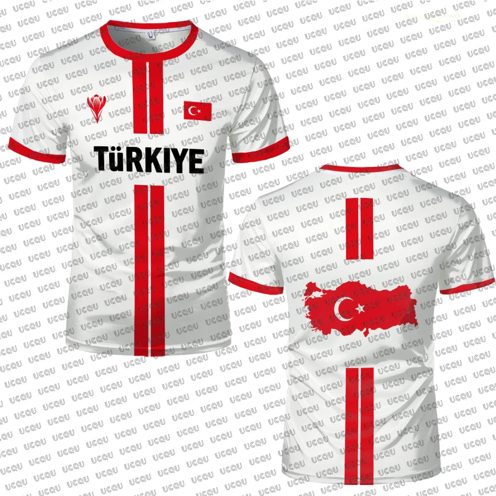 Turkey Football Jersey Breathable Quick-drying Sports Short-sleeved T-shirt T