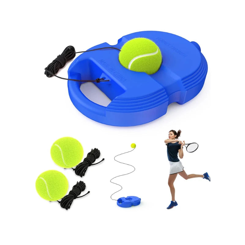Heavy Duty Tennis Training Aids Base With Elastic Rope Ball Practice