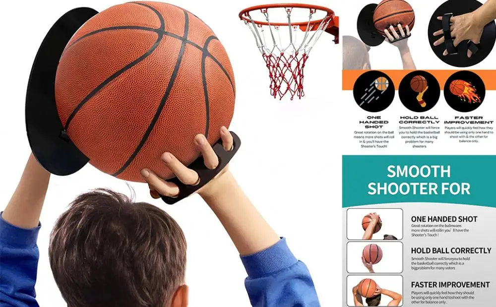 Left-handed Basketball Shooter Tool Basketball Shot Trainer for Children Adults Guide
