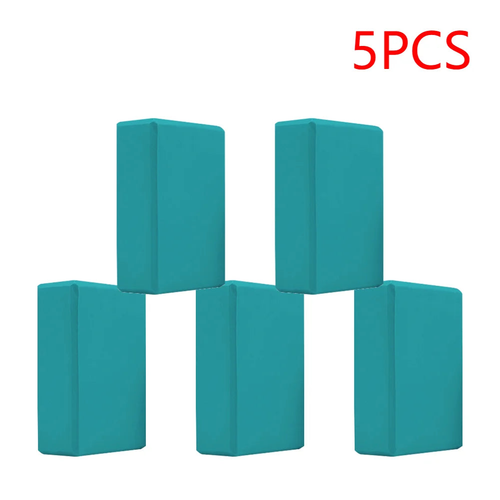 2-5PCS EVA Yoga Block Gym Training Blocks Moisture-Proof High Density Yoga Blocks