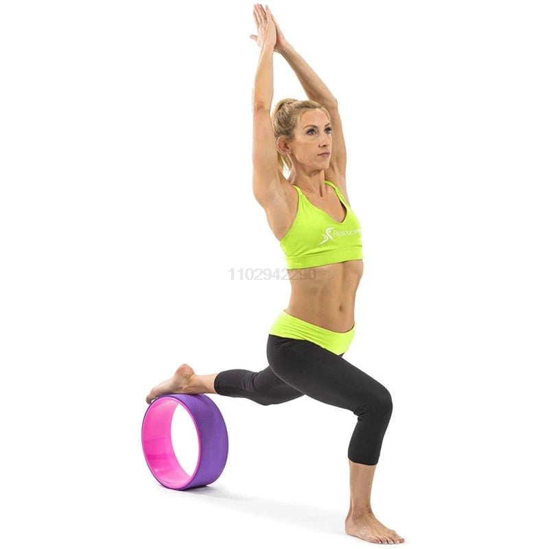 12" Yoga Wheel  Back Roller Deep Tissue Massager Yoga Stretching Equipment