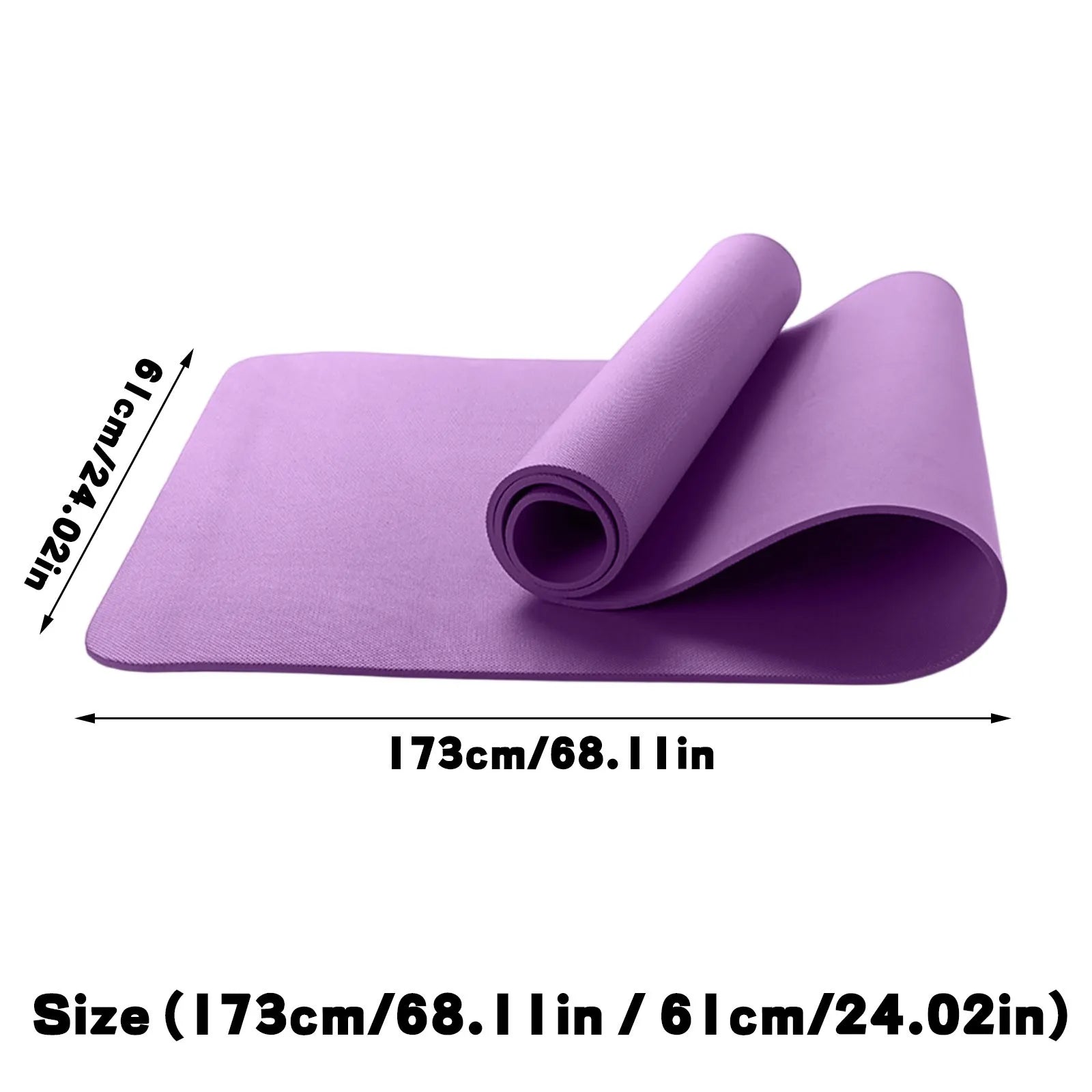 Foldable Yoga Mat Eco Friendly EVA Folding Travel Fitness Exercise Mat 173*61*0.4cm