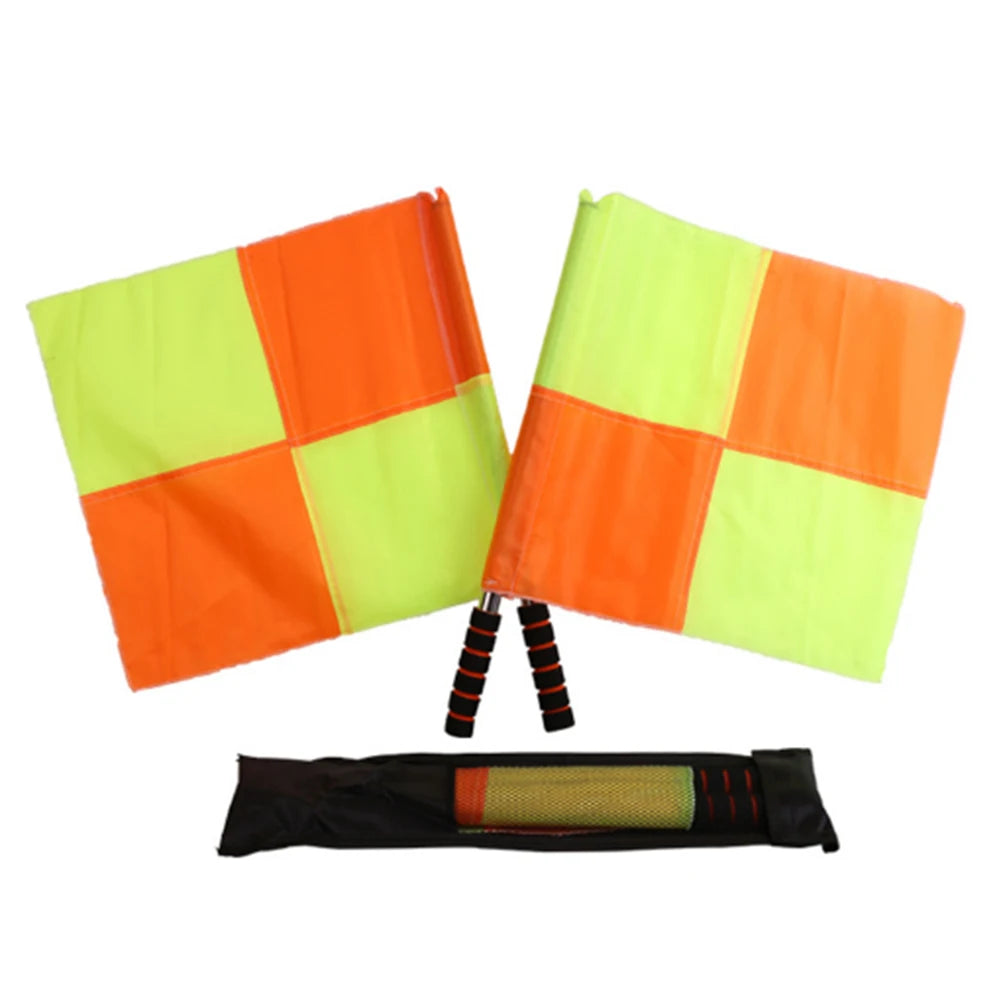 2Pcs Soccer Competition Flags Anti-Slip Professional Match Flags