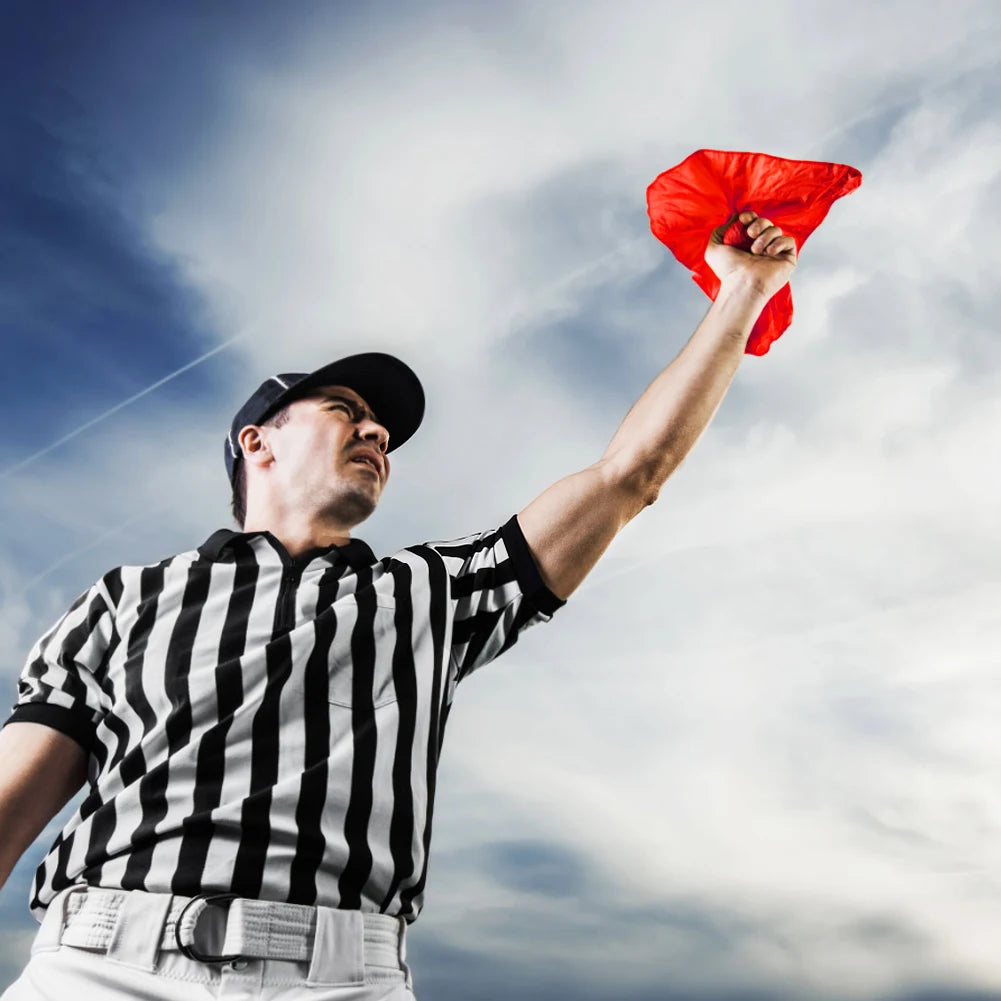 1-8pcs Football Penalty Flag Tossing Flags Polyester Cloth Football