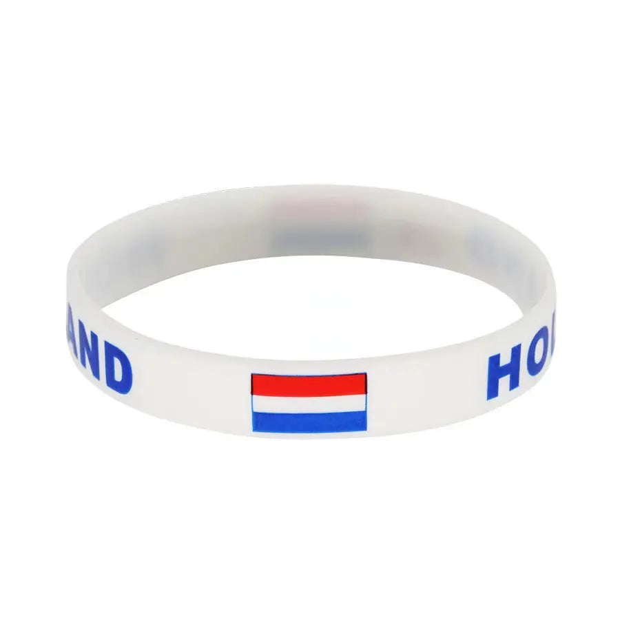 Netherlands Flag Silicone Wristband
