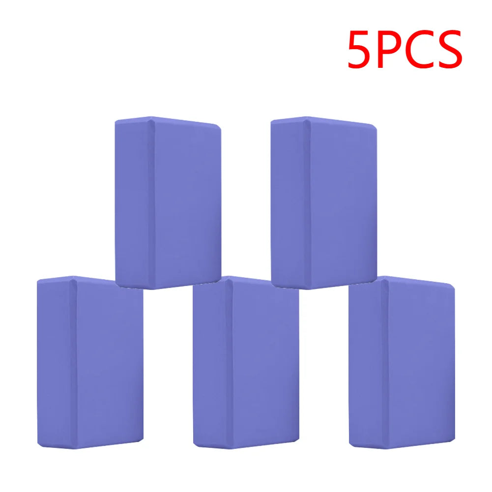2-5PCS EVA Yoga Block Gym Training Blocks Moisture-Proof High Density Yoga Blocks