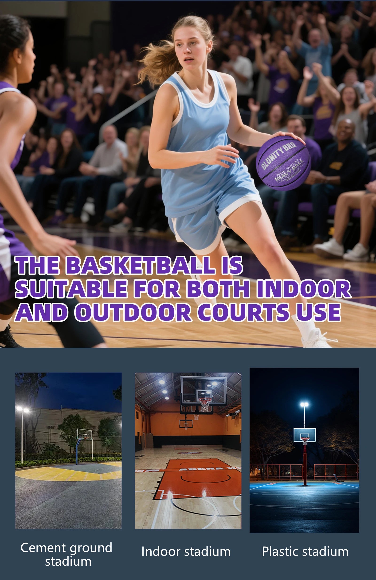 Weighted Training Basketball Women 2.2LBS/28.5'' Adult 3LBS/29.5'' Size6/7 Help