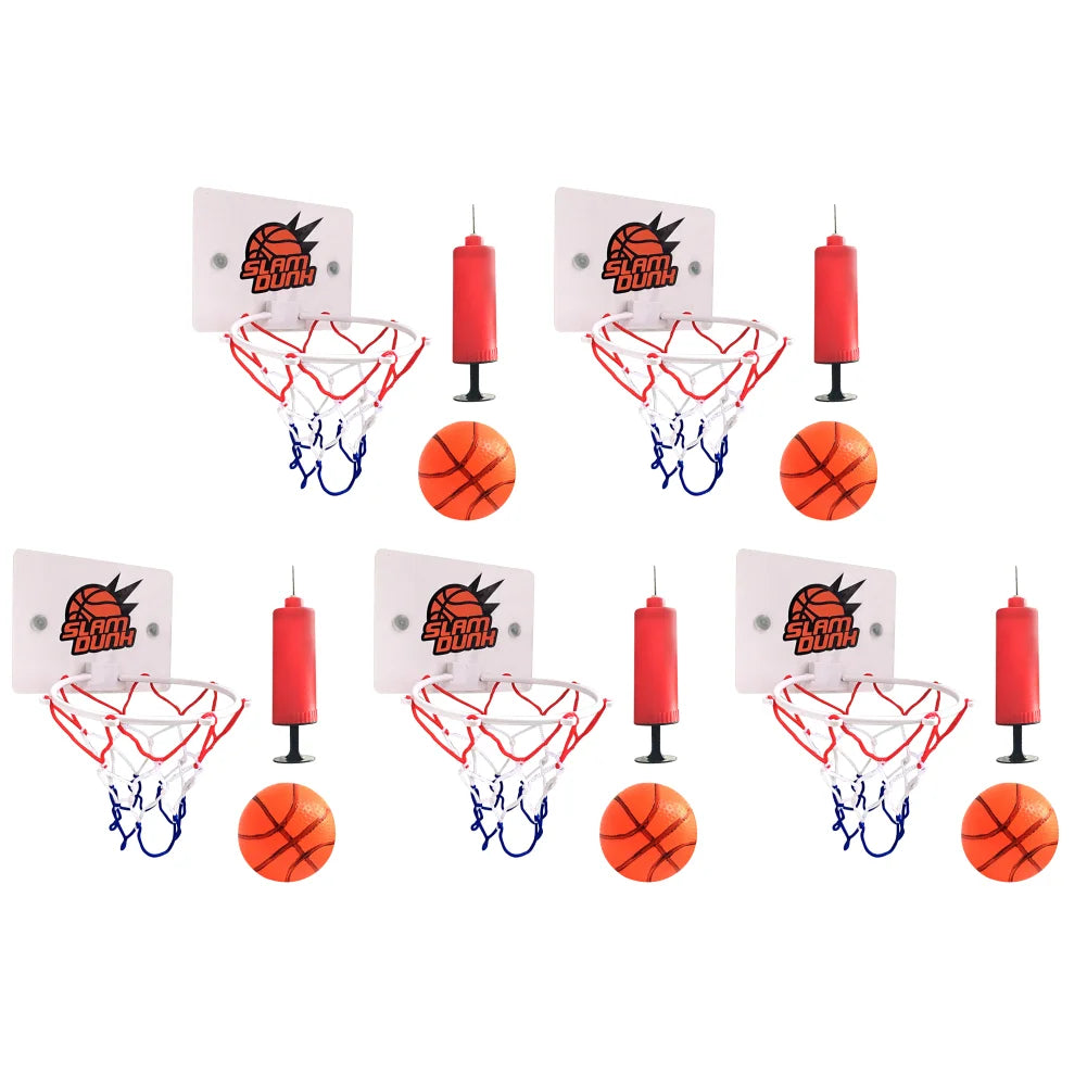Mini Basketball Hoop Set Portable Basketball Hoop with Ball and Inflatable Pump Basketball Set