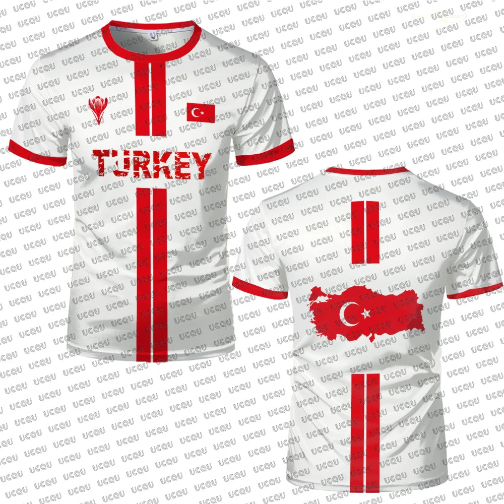 Turkey Football Jersey Breathable Quick-drying Sports Short-sleeved T-shirt T