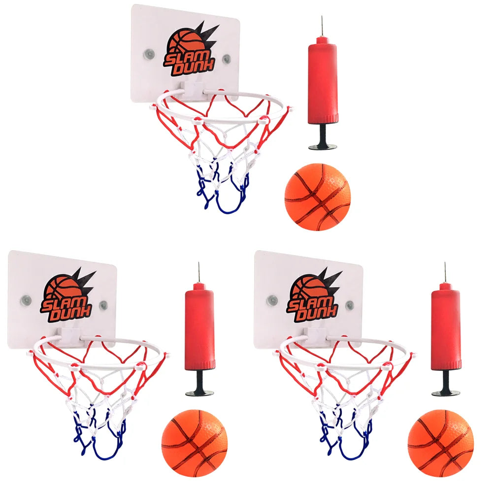 Mini Basketball Hoop Set Portable Basketball Hoop with Ball and Inflatable Pump Basketball Set