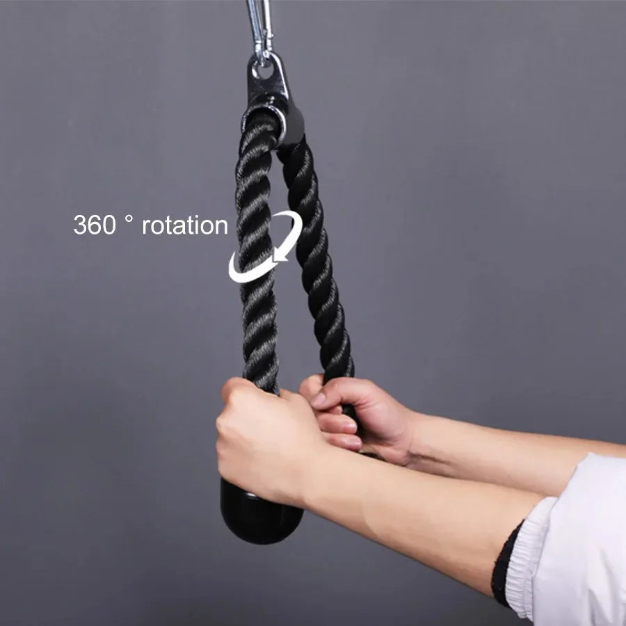 Triceps Lowering Rope Face Pull Handles Push Pull Down Cord